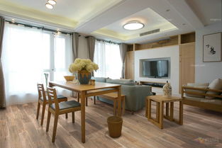 廈門源昌君悅山三居室裝修案例,原木元素結(jié)合北歐風(fēng)情